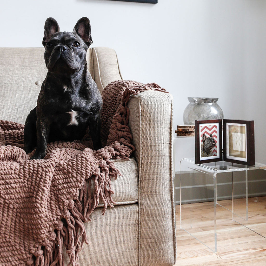 pearhead's pawprints desk frame #color_espresso