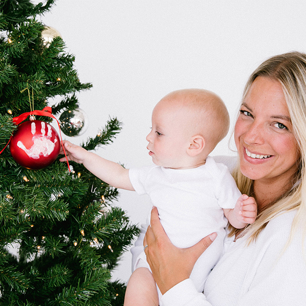 pearhead's babyprints ball ornament