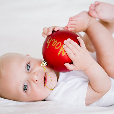 pearhead's babyprints ball ornament