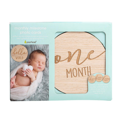 wooden milestone photo cards